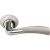 Дверная ручка RUCETTI RAP 19 SN/CP, цвет-бел. никель/хром 9011389 