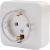 Наружная розетка Schneider Electric Молочная, с заземлением, без шторок, тонкая, 16А, 250В SE BLNRA110112 – изображение 2