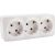 Розетка 3-м TOKOV ELECTRIC оп frea 16а ip20 250в с заземл. абс-пластик бел. TKE-FR-R3Z-C01 – изображение 3