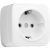 1-местная розетка EKF Минск ОП 16А с заземлением, белая, Basic SQEGR16-028-10 