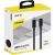 Дата-кабель USB-С - Lightning Deppa 3А, PD, 1м, нейлон, черный, Axxa 7266 – изображение 2
