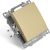 Механизм 1-клавишного перекрестного переключателя STEKKER 250в, 10а, серия катрин, золото, gls10-7110-08, 49221 – изображение 3