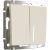 Двухклавишный выключатель WERKEL W1120162 с подсветкой айвори матовый a059282 