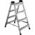 Алюминиевая 4-х ступенчатая двухсторонняя стремянка Perilla 111404 
