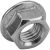 Нержавеющая гайка с фланцем KREPFIELD М10, DIN 6923, А2, с зазубринами, шестигранная, 10 шт. 6923А2ГАЙКАМ10-10 – изображение 4