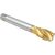 Машинно-ручной метчик для глухих отверстий TORNERI М30x3.5 HSSE 6H DIN376 TiN с винтовой канавкой 039067 