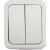 Двухклавишный накладной выключатель KRANZ IP54 белый KR-78-0602 – изображение 7
