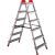 Стальная двухсторонная стремянка Perilla ЯРУС 6 ступеней 122406 