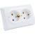 Двойная розетка Schneider Electric ЭТЮД, С/У с заземлением, без шторок, 16А 250B белый PC16-107B 