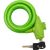 Тросовый замок для велосипедов и колясок с ключом Четыре сезона 65 см, зеленый 79-0363 