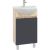 Тумба с раковиной Onika милтон 45 напольная, серая/дуб сонома (ум.уют 45) 104512 