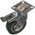 Колесо поворотное с тормозом (100 мм; г/п 65 кг; резина/полипропилен) ЗУБР 30956-100-B – изображение 3