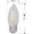 Филаментная лампа REXANT Свеча CN35 9.5 Вт 4000K E27 604-094 – изображение 5