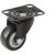 Мебельное колесо А5 SCz 25 черное, 50 мм, поворотное 1005487 