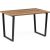 Стол Woodville лота лофт 120 25 мм дуб делано темный/черный матовый 489637 