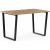 Стол Woodville лота лофт 140 25 мм дуб вотан/черный матовый 489611 