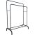 Двойная напольная вешалка для одежды Helex чёрная W-01 