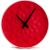 Настенные часы Vilart керамические, круглые, размер 25.5x25.5x5.5 см, красные 18-302 