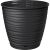 Горшок для цветов Idiland saffron 5.4 л, с поддоном, черный 692216103ЧЕР 221610330/02 