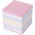 Проклеенный блок STAFF для записей, куб 9х9х9 см, цветной, чередование с белым, 129208 – изображение 2