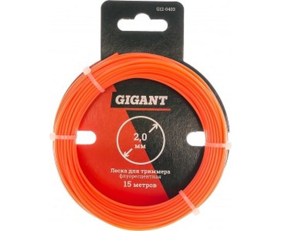 Леска для триммеров "Круг" флуоресцентная 2,0 мм, 15 м Gigant G12-0403 