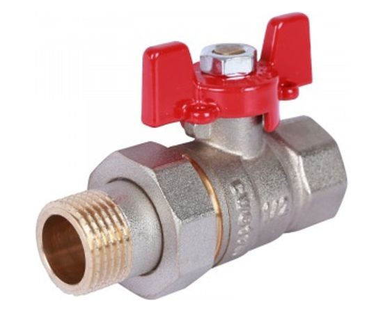 Шаровой кран с американкой ROMMER 1/2", ВН/НР, RBV-0005-0510215, RG008UB5BJ9TAM 