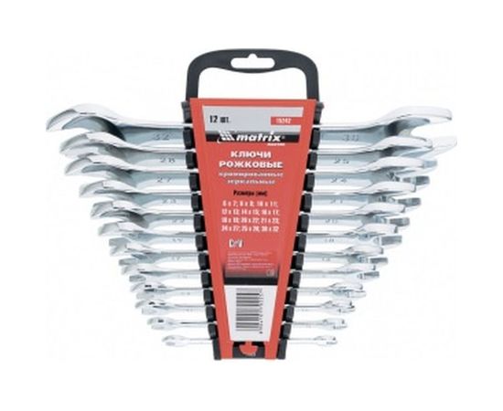 Набор рожковых ключей 12 шт. MATRIX Master 15242 