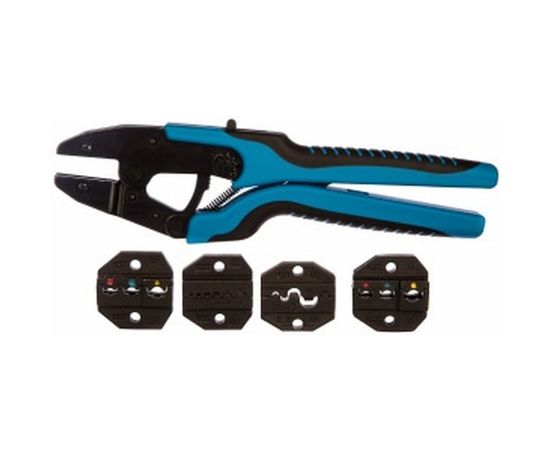 Ручные пресс-клещи КВТ СТВ+4, 4 матрицы, в сумке 75909 