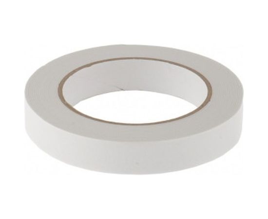 Клейкая лента на вспененной основе MATRIX усиленная, двусторонняя, белая, 19 мм х 5 м 89080 