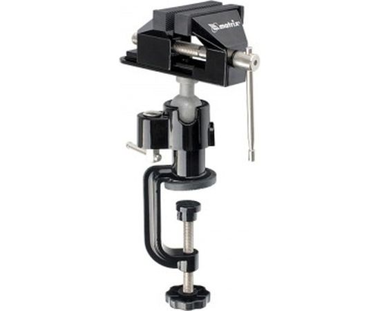 Настольные многофункциональные тиски, сменная насадка-хомут для дрели, шарнирный механизм, 70 мм MATRIX 18508 