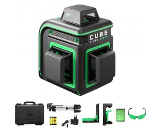 Построитель лазерных плоскостей ADA Cube 3-360 GREEN&nbsp;Ultimate Edition А00569 