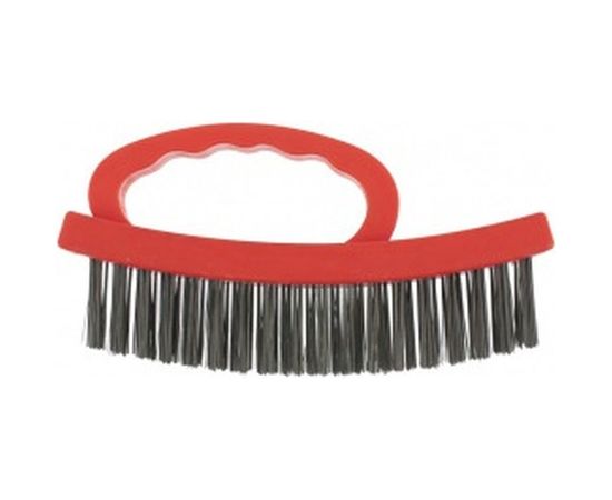 Зачистная четырехрядная, плоская, пластиковая щетка с рукояткой MATRIX 74818 