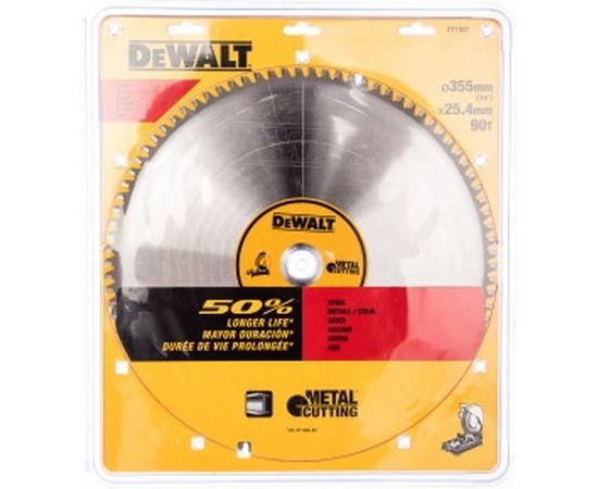 Пильный диск по стали (355х25.4 мм; 90 TCG) Dewalt DT1927 