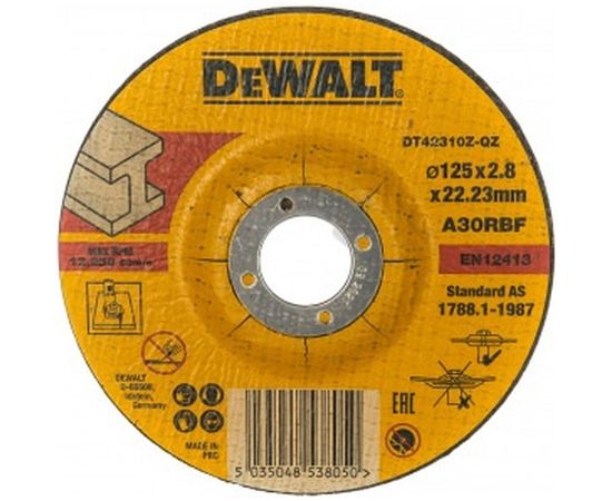 Круг отрезной по металлу INDUSTRIAL (125х22,2 мм) Dewalt DT42310Z 