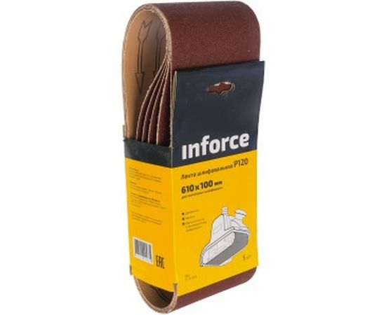 Лента шлифовальная (5 шт; 610х100 мм; P120) Inforce 11-01-045 