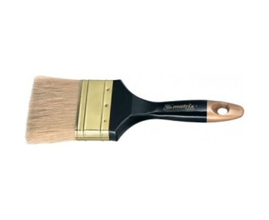 Кисть плоская "Профи" 4", натуральная щетина, пластмассовая ручка MATRIX 83165 