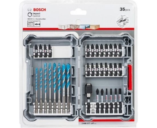 Набор ударных бит и универсальных сверл (кейс L) 35 предметов Bosch 2608577147 