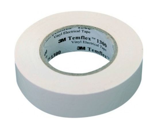 Изолента ПВХ 3М Temflex 1300 белая, рулон 19 мм x 20 м 7100080344 