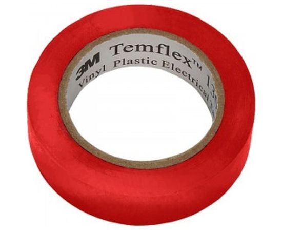 Изолента 3М Temflex 1300 ПВХ красная, рулон 15 мм x 10 м 7100080350 