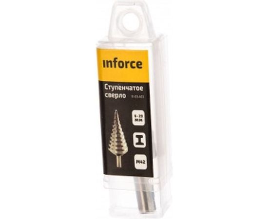 Сверло ступенчатое (6-20 мм; M42) Inforce 11-01-491 