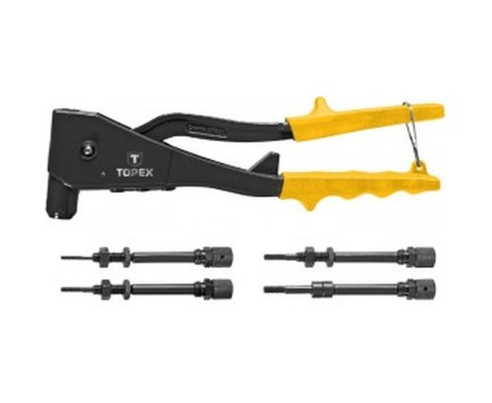 Заклепочник для резьбовых заклепок M3. M4. M5. M6 TOPEX 43E 