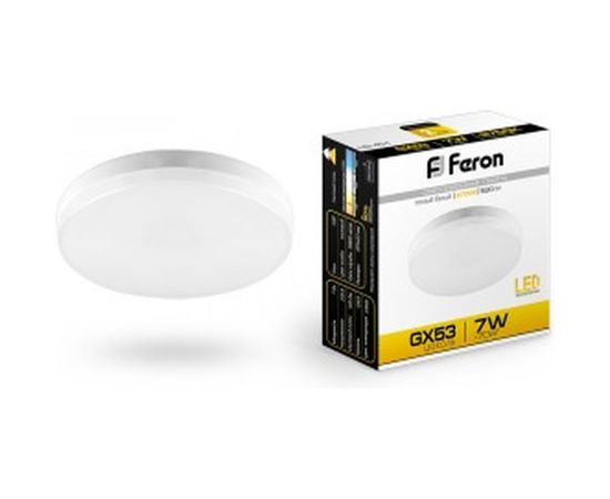 Светодиодная лампа FERON 7W 230V GX53 2700K, LB-451 25831 