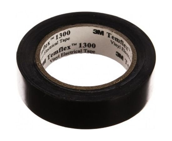 Изолента ПВХ 3М Temflex 1300 черная, рулон 15 мм x 10 м 7100080349 