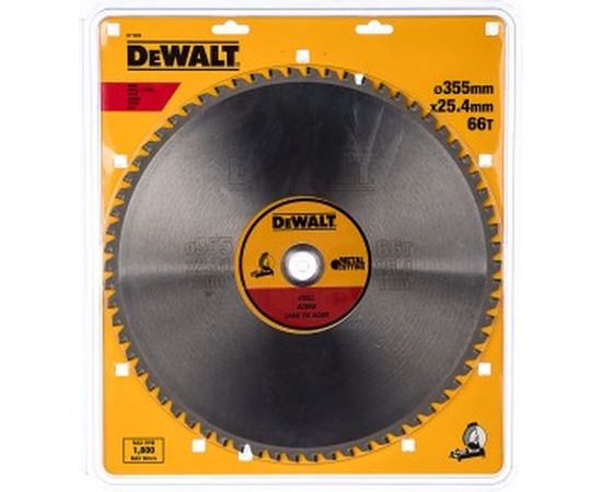 Пильный диск по стали (355х25.4 мм; 66 TCG) Dewalt DT1926 