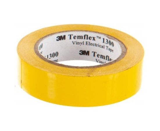 Изолента ПВХ 3М Temflex 1300 желтая, рулон 15 мм x 10 м 7100081320 