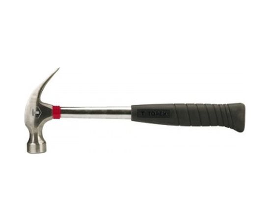 Плотничий молоток TOPEX с металлической рукояткой, 450 г 02A706 