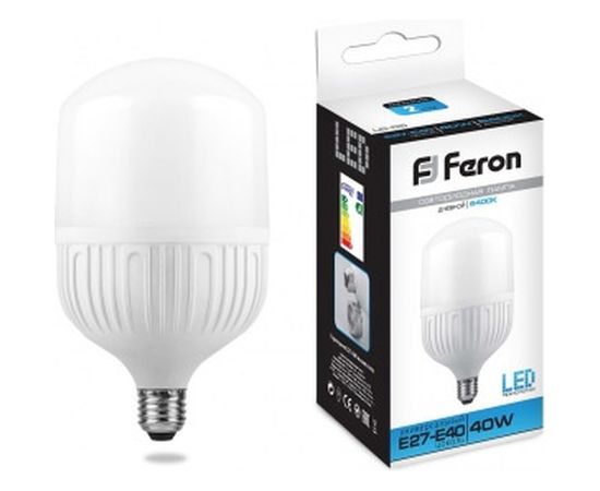 Светодиодная лампа 40W 230V E27 6400K Feron LB-65 25538 