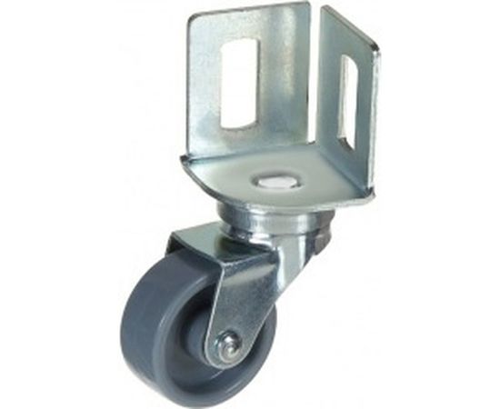 Поворотное колесо Alex D40 площадка с боковым креплением без тормоза 3-0009 