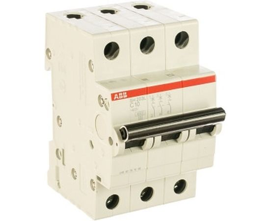 Автоматический трехполюсный выключатель ABB 10А С SH203L 4.5кА 2CDS243001R0104 