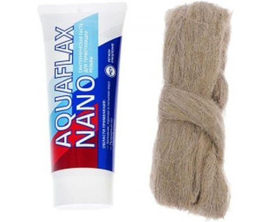 Уплотнительная паста 30 грамм, тюбик + 15 грамм лён Aquaflax nano 04050 
